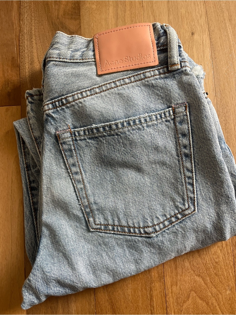 Acne Studios Light Wash Straight Jeans